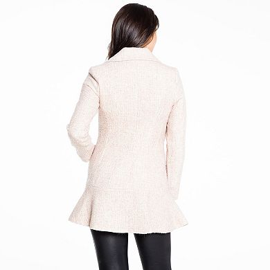 Women's Fleet Street Peplum-Skirt Wool-Blend Coat