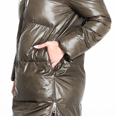 Women's Fleet Street Inner-Hoodie Long Puffer Jacket