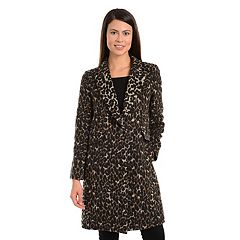 Women's Fleet Street Inner-Hoodie Wool-Blend Plaid Coat