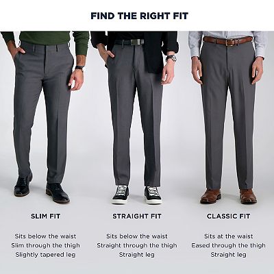 Men's Haggar Premium Comfort Straight-Fit Dress Pants
