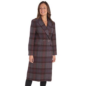 Women's Fleet Street Wool Blend Plaid Coat