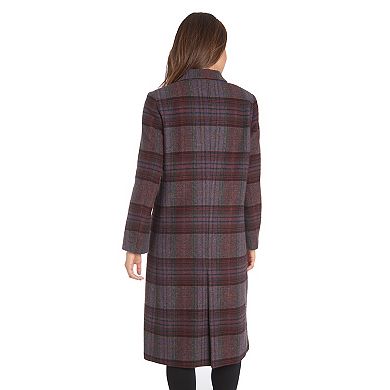 Women's Fleet Street Wool Blend Plaid Coat