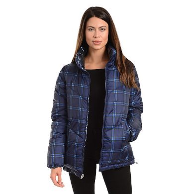 Women's Fleet Street Plaid Puffer Coat