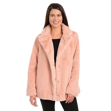 Women's Fleet Street Faux-Fur Notch Collar Coat