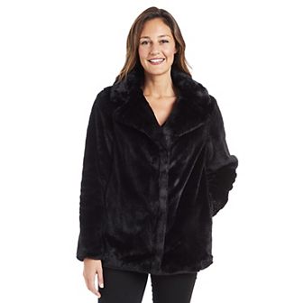 Women's Fleet Street Faux-Fur Notch Collar Coat