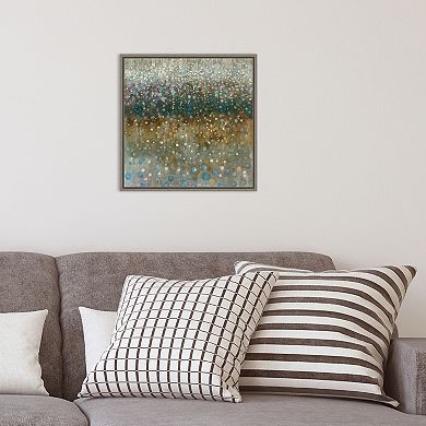 Amanti Art Abstract Rain Framed Canvas Print