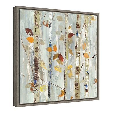 Amanti Art Autumn Petals Framed Canvas Print