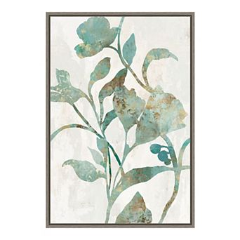 Amanti Art Rustic Flower II Framed Canvas Print