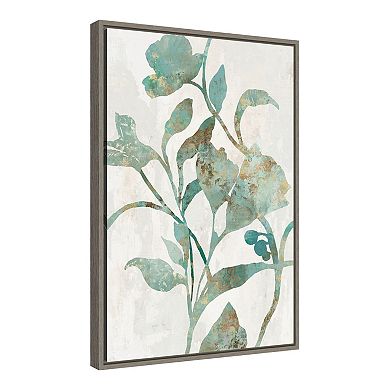 Amanti Art Rustic Flower II Framed Canvas Print