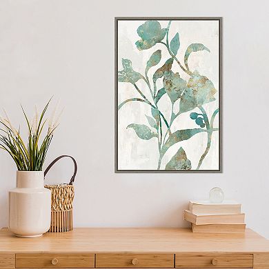 Amanti Art Rustic Flower II Framed Canvas Print