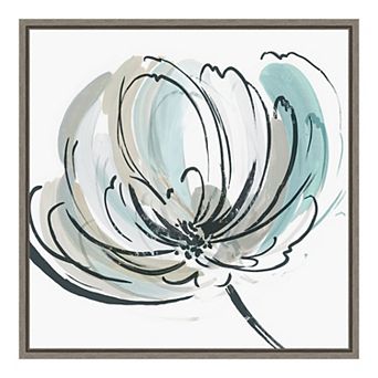 Amanti Art May Poem II Flower Framed Canvas Print