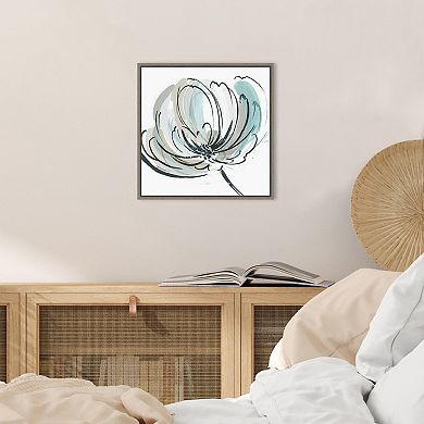 Amanti Art May Poem II Flower Framed Canvas Print