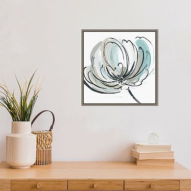 Amanti Art May Poem II Flower Framed Canvas Print
