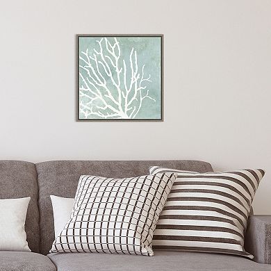Amanti Art Sea Crown I (Coral) Framed Canvas Print