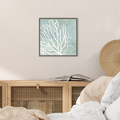 Amanti Art Sea Crown I (Coral) Framed Canvas Print