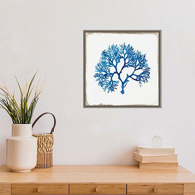 Amanti Art Blue Coral I Framed Canvas Print