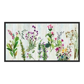 Amanti Art Forest Treasure (Flowers) Framed Canvas Print