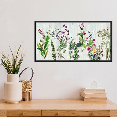 Amanti Art Forest Treasure (Flowers) Framed Canvas Print