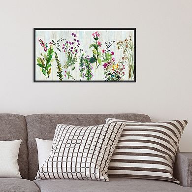 Amanti Art Forest Treasure (Flowers) Framed Canvas Print