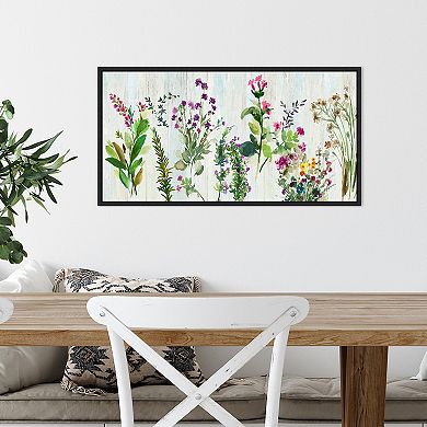 Amanti Art Forest Treasure (Flowers) Framed Canvas Print