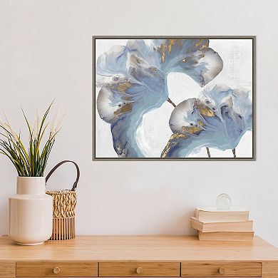 Amanti Art Space Inside II (Gray Flower) Framed Canvas Print