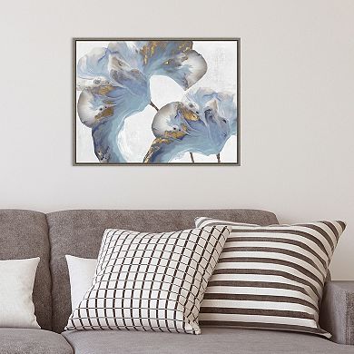Amanti Art Space Inside II (Gray Flower) Framed Canvas Print
