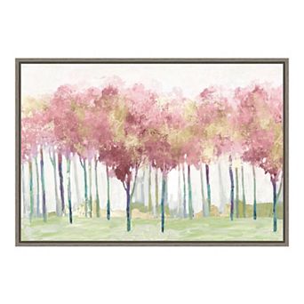 Amanti Art Blush Visions (Trees) Framed Canvas Print