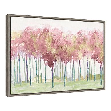 Amanti Art Blush Visions (Trees) Framed Canvas Print