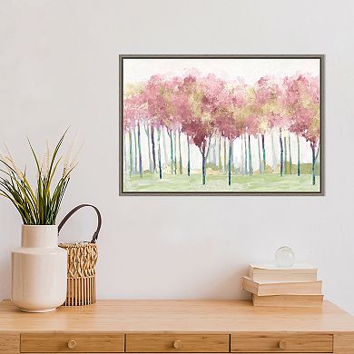 Amanti Art Blush Visions (Trees) Framed Canvas Print