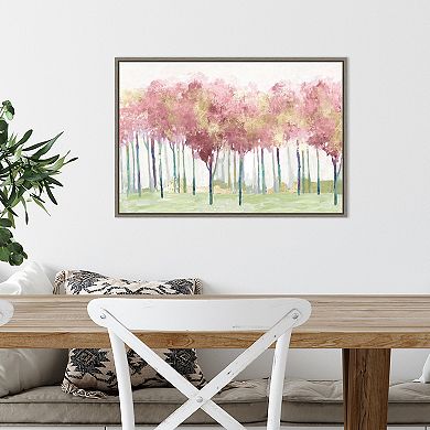 Amanti Art Blush Visions (Trees) Framed Canvas Print