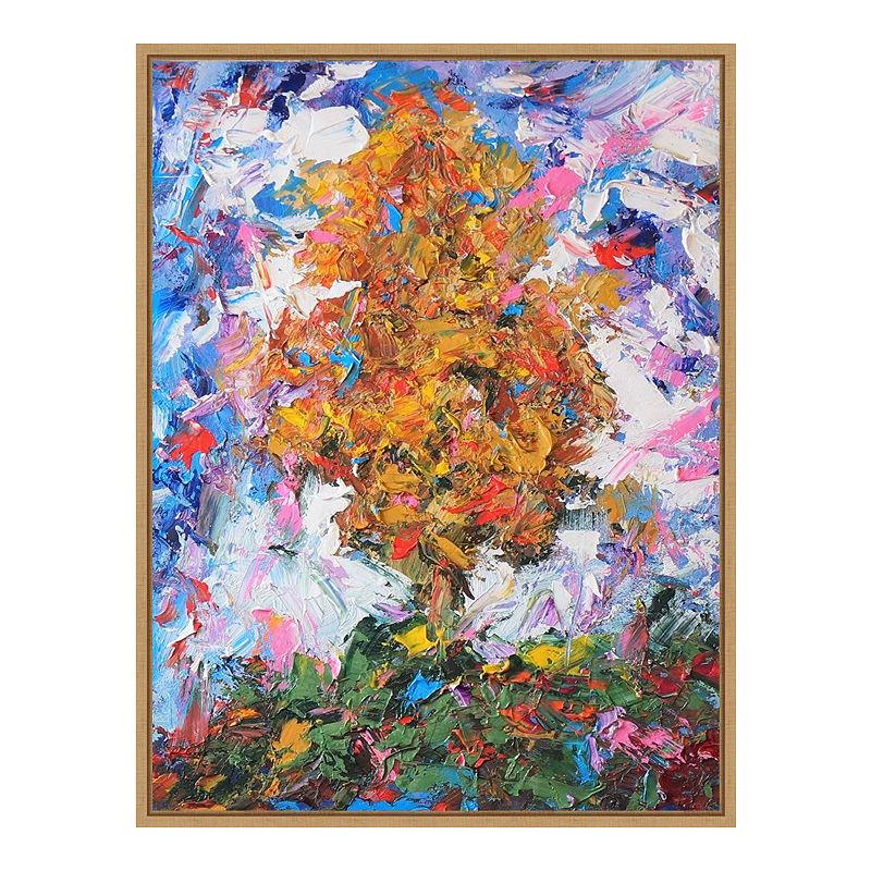 Amanti Art Orange Tree II Framed Canvas Print, Brown, 18X24