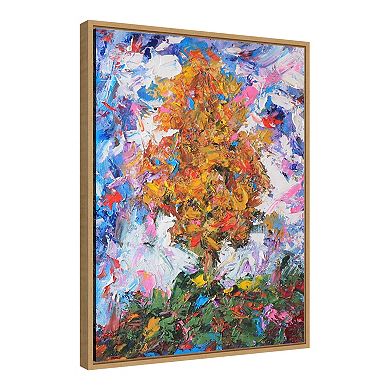 Amanti Art Orange Tree II Framed Canvas Print