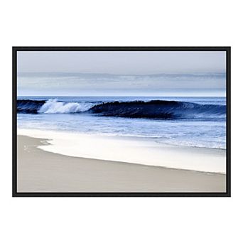 Amanti Art Blue Wave II (Beach) Framed Canvas Print