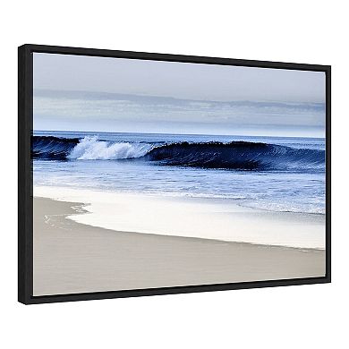 Amanti Art Blue Wave II (Beach) Framed Canvas Print