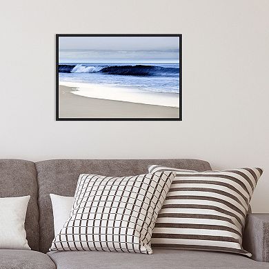 Amanti Art Blue Wave II (Beach) Framed Canvas Print