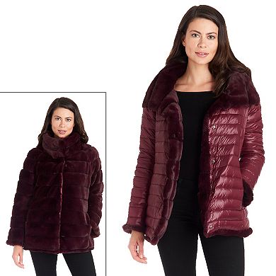 Women's Fleet Street Faux-Fur Reversible Quilted Jacket