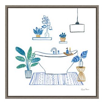 Amanti Art Relax II (Bath) Framed Canvas Print