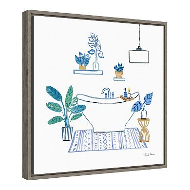 Amanti Art Relax II (Bath) Framed Canvas Print