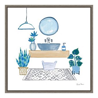 Amanti Art Relax I (Bath) Framed Canvas Print