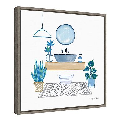 Amanti Art Relax I (Bath) Framed Canvas Print
