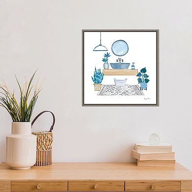 Amanti Art Relax I (Bath) Framed Canvas Print