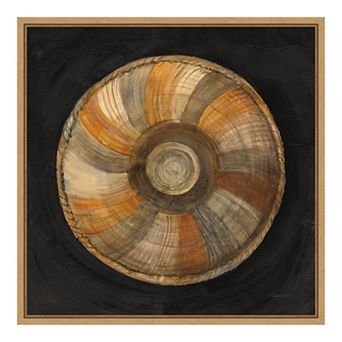 Amanti Art Woven Beauty II On Black Framed Canvas Print