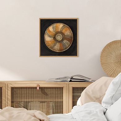 Amanti Art Woven Beauty II On Black Framed Canvas Print