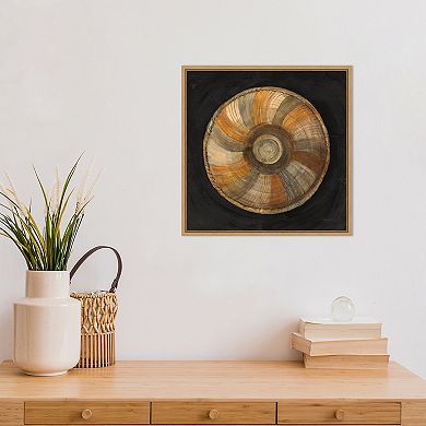 Amanti Art Woven Beauty II On Black Framed Canvas Print