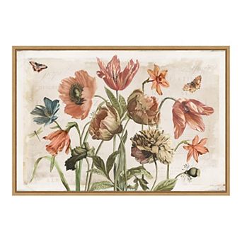 Amanti Art Antiquarian Blooms II (Bouquet) Framed Canvas Print