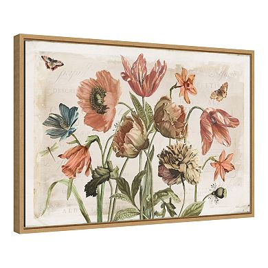 Amanti Art Antiquarian Blooms II (Bouquet) Framed Canvas Print
