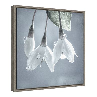 Amanti Art Japanese Snowbell Tree Blossoms Framed Canvas Print