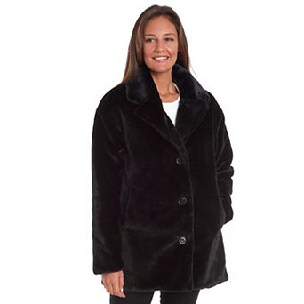 Women's Fleet Street Faux-Fur 3-Button Jacket