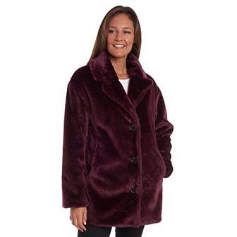 Women's Fleet Street Faux-Fur 3-Button Jacket