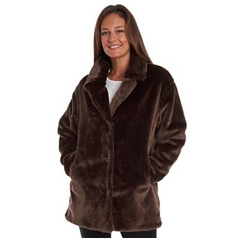 Women's Fleet Street Faux-Fur 3-Button Jacket
